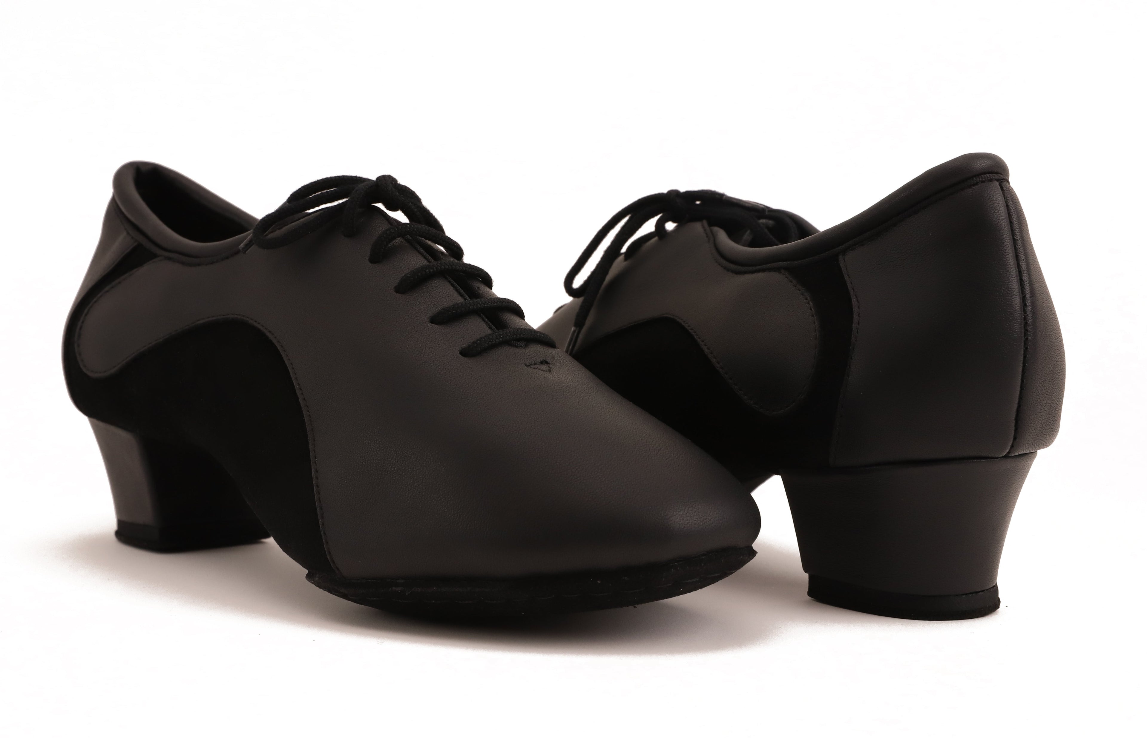 Contour - Schwarz Leder & Wildleder 4,5 cm