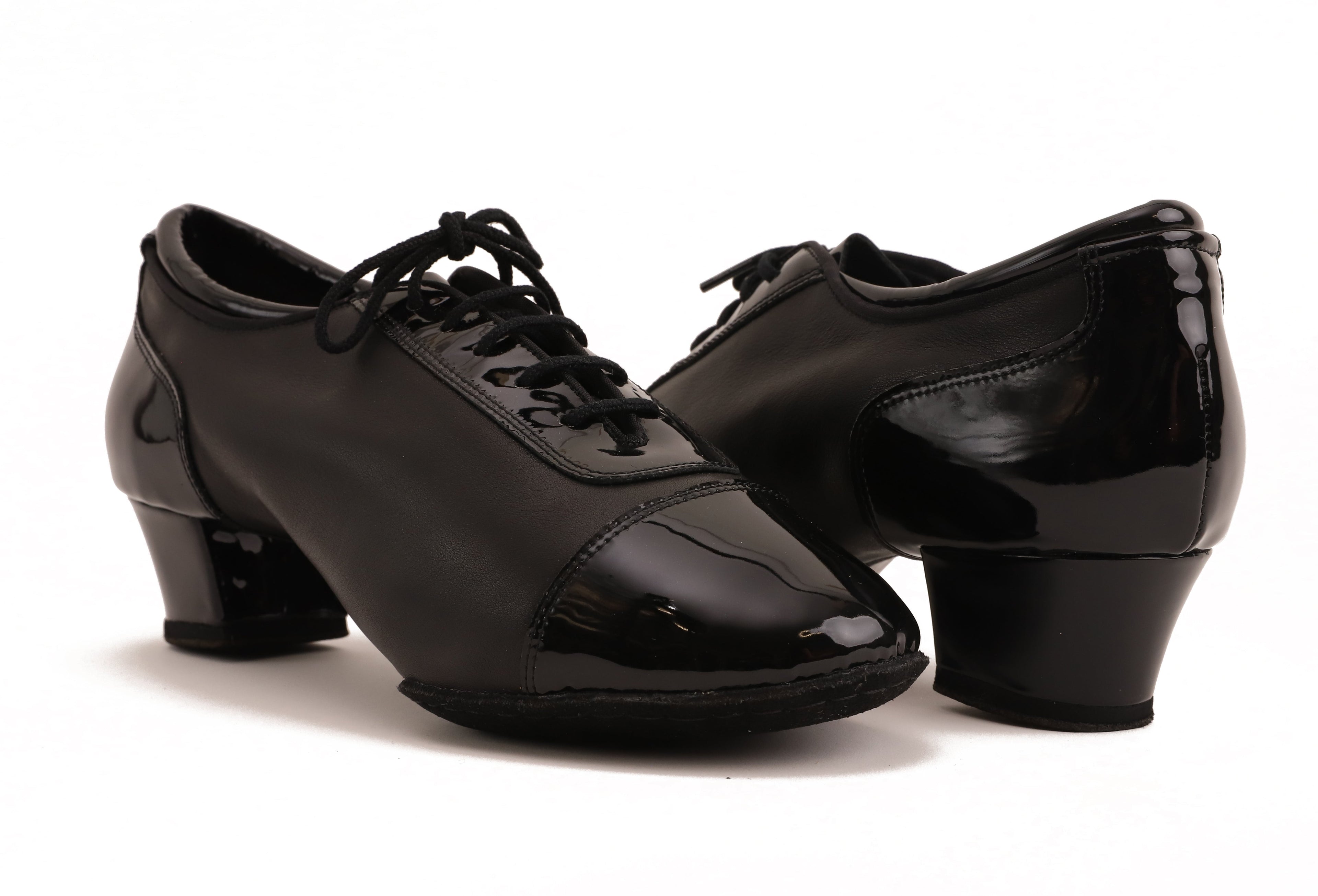 Fusion - Schwarz Leder & Patentleder 4,5 cm