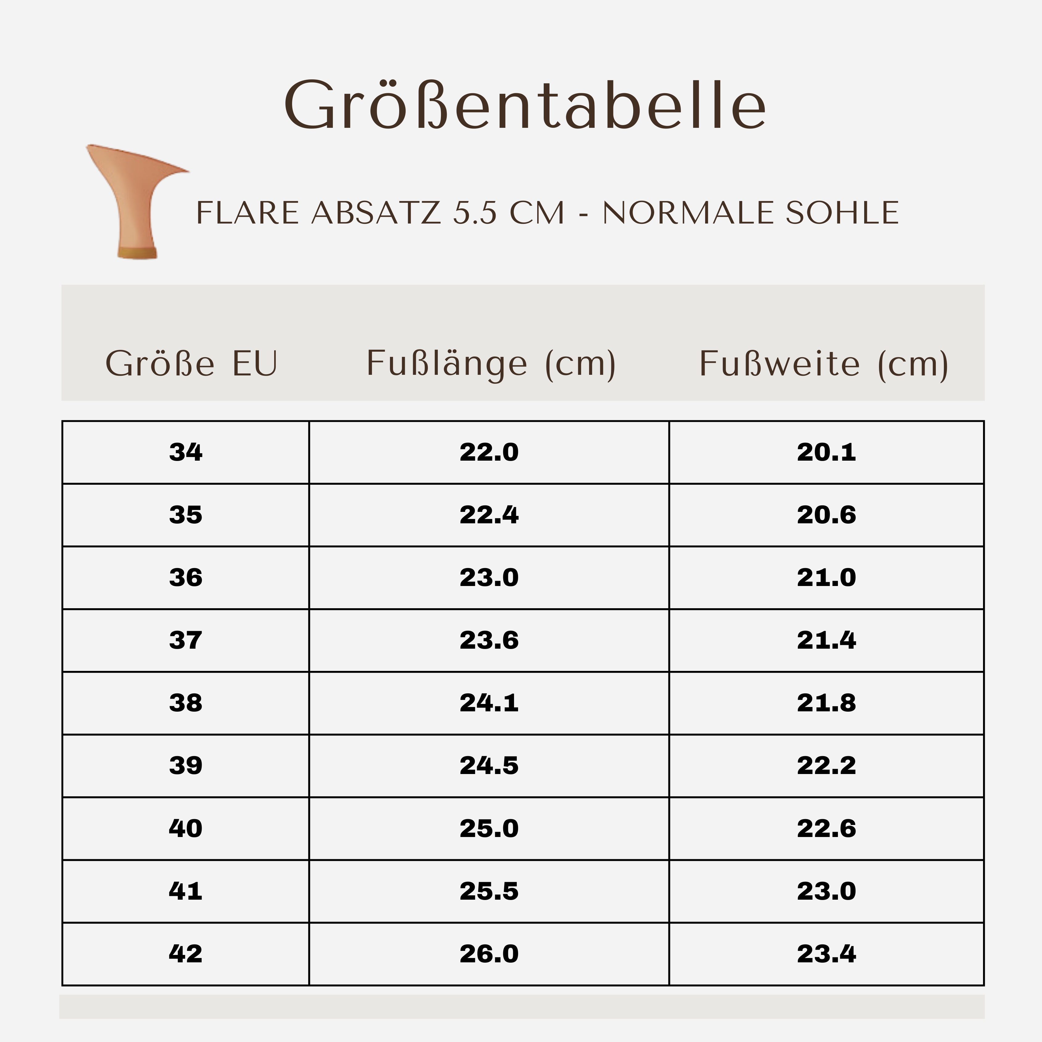 Stella Flex - Tan Satin 5 cm Flare