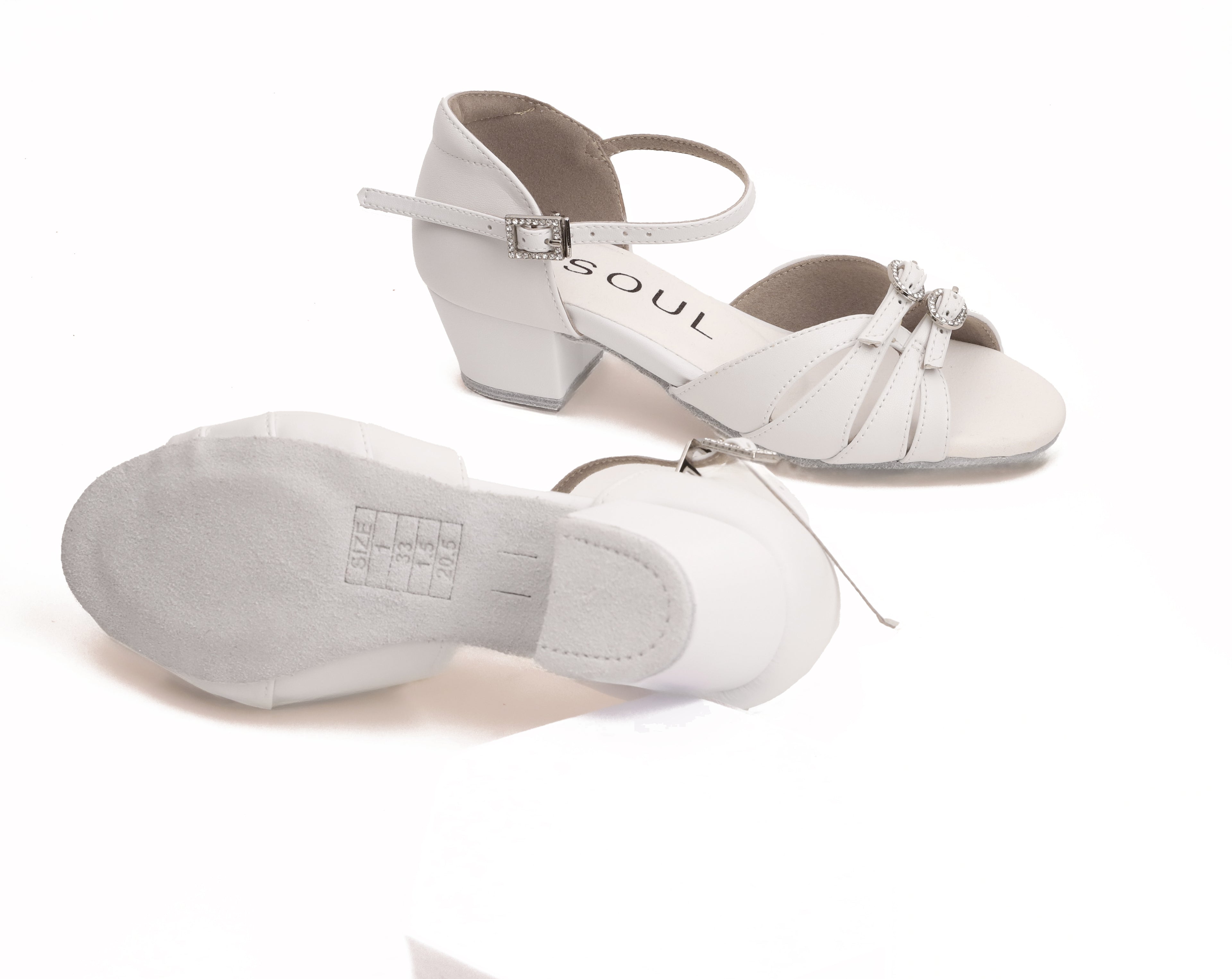 Siera - Weiß Leder 3,5 cm