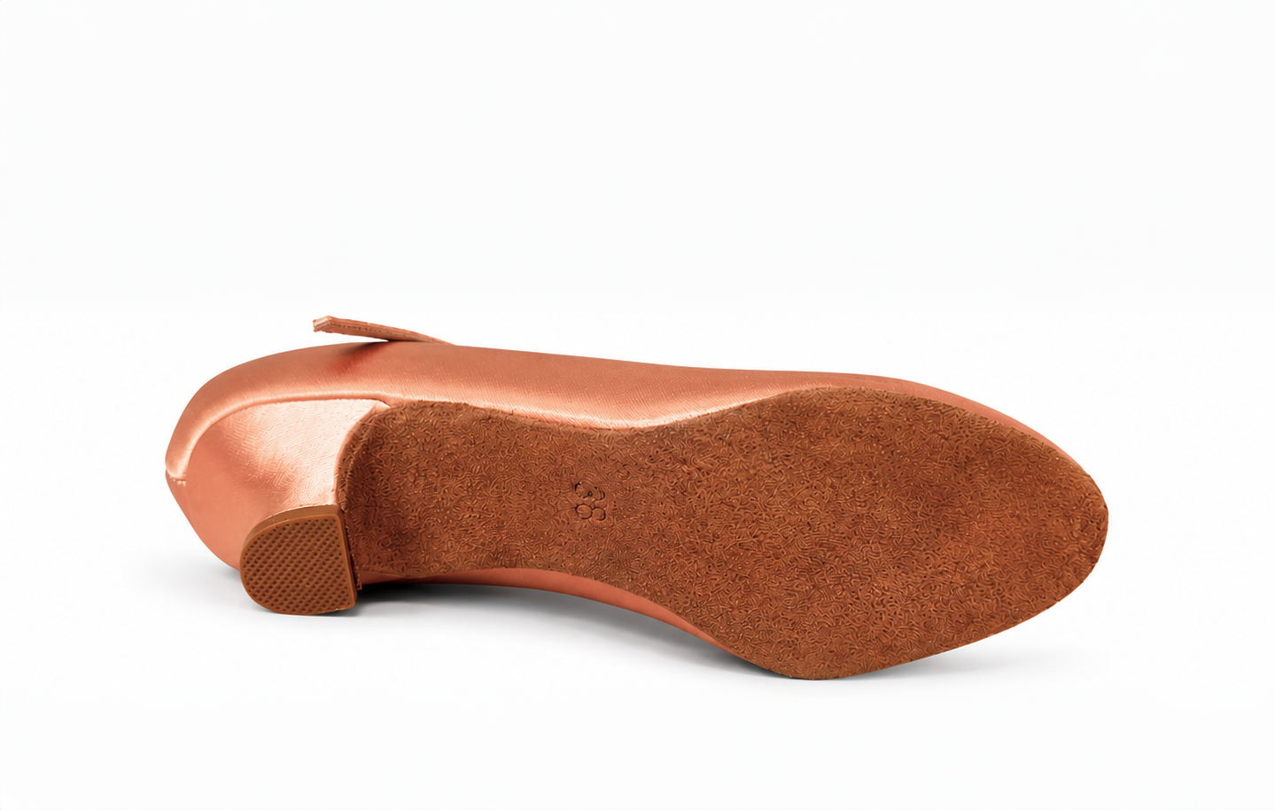 Delora - Peach Satin 4,5 cm Flare