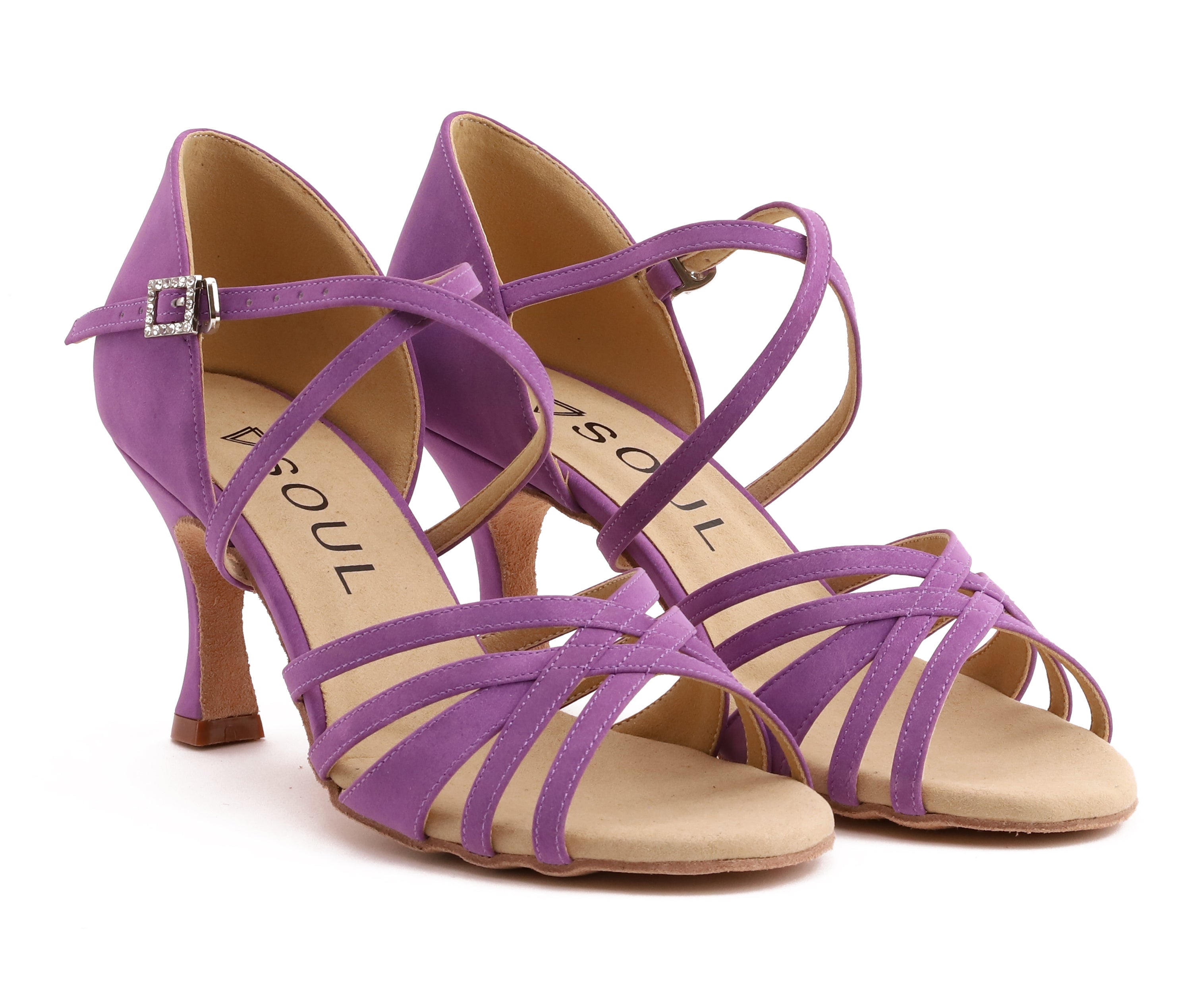 Stella - Violett Mikrofaser 7,5 cm Flare