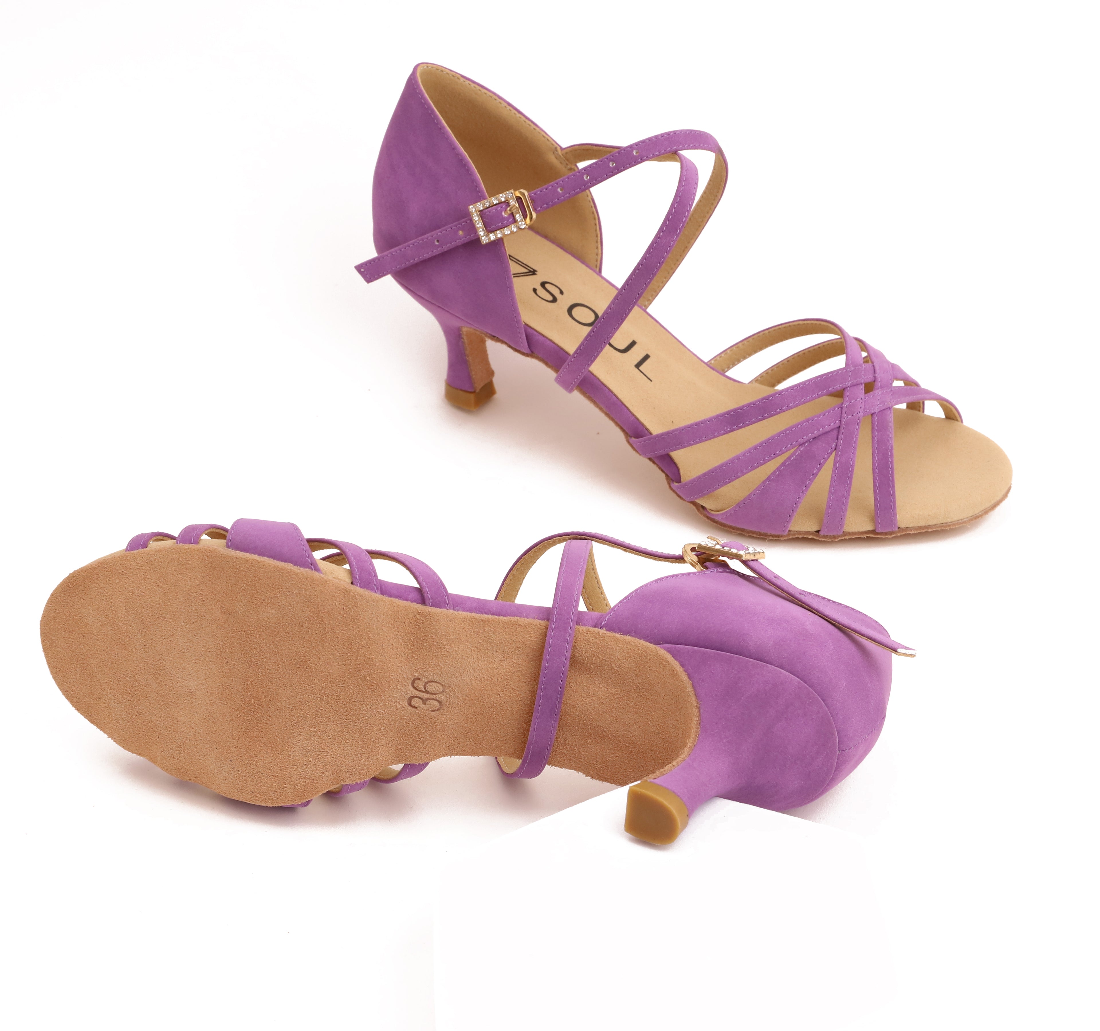 Stella - Violet Microfiber 5.5 cm Elite Flare