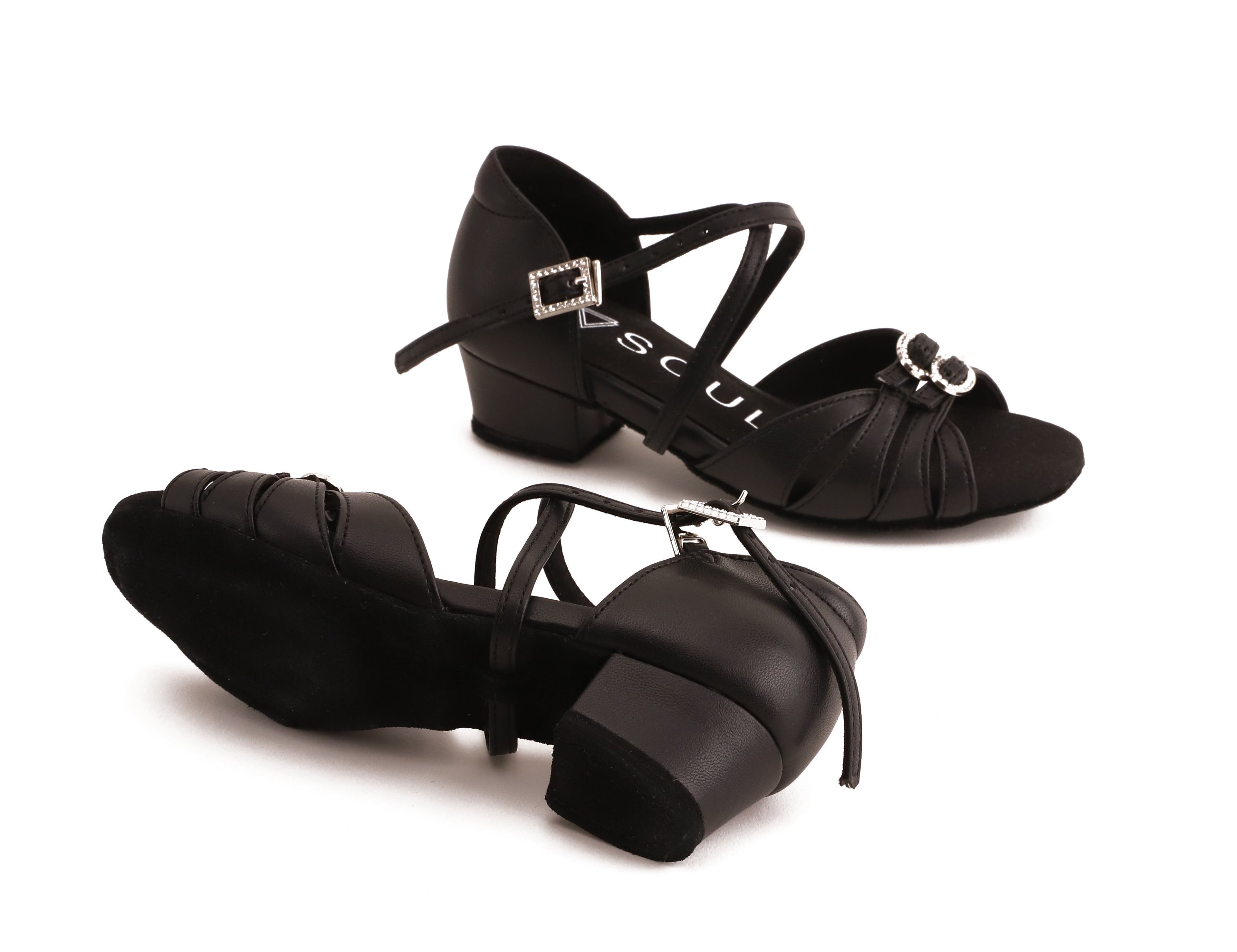 Siera - Schwarz Leder 3,5 cm