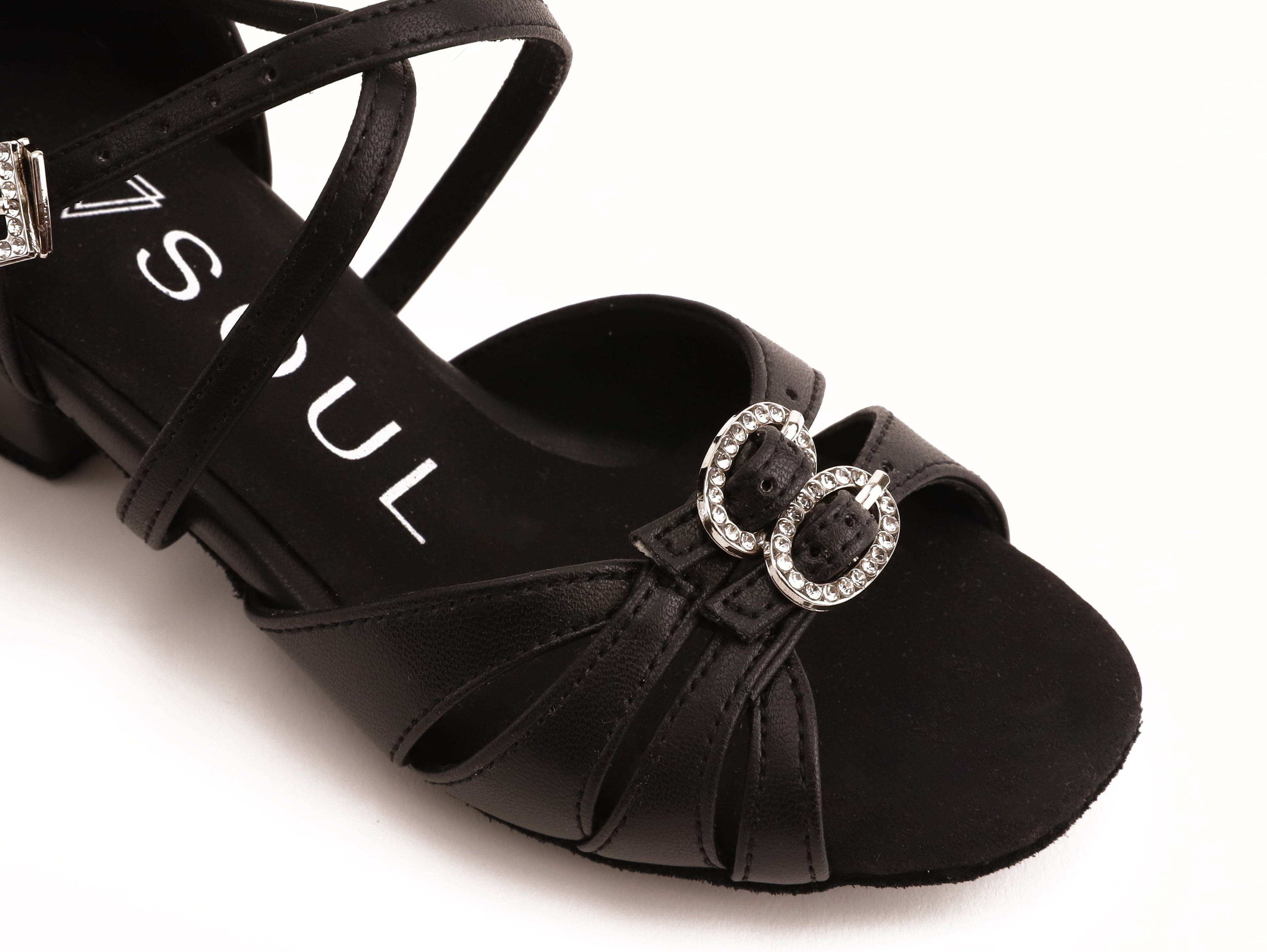 Siera - Schwarz Leder 3,5 cm