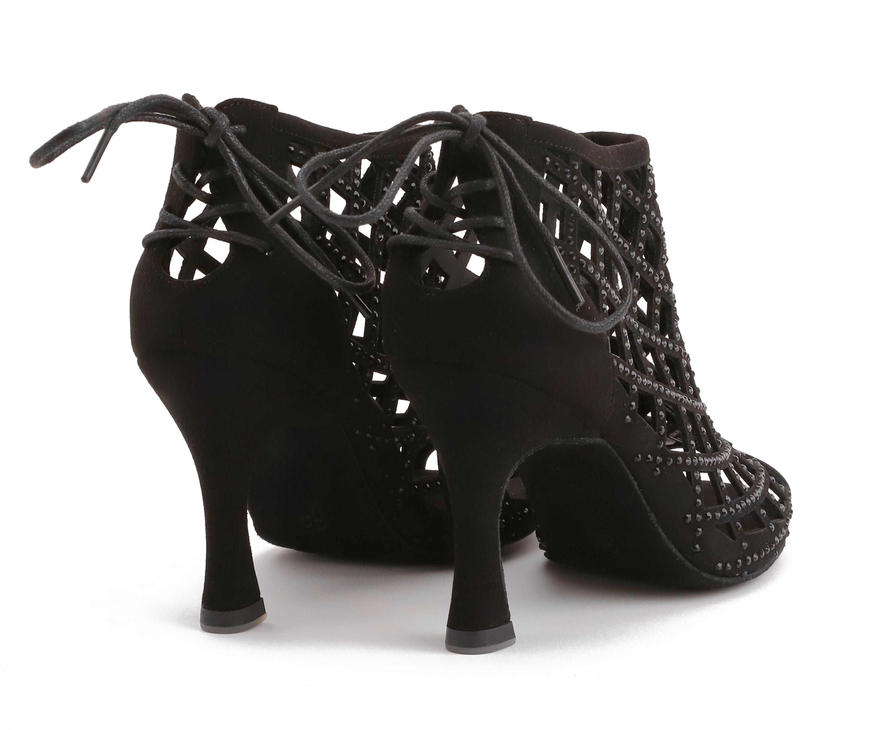 Kantara - Schwarz Mikrofaser 8,5 cm Flare