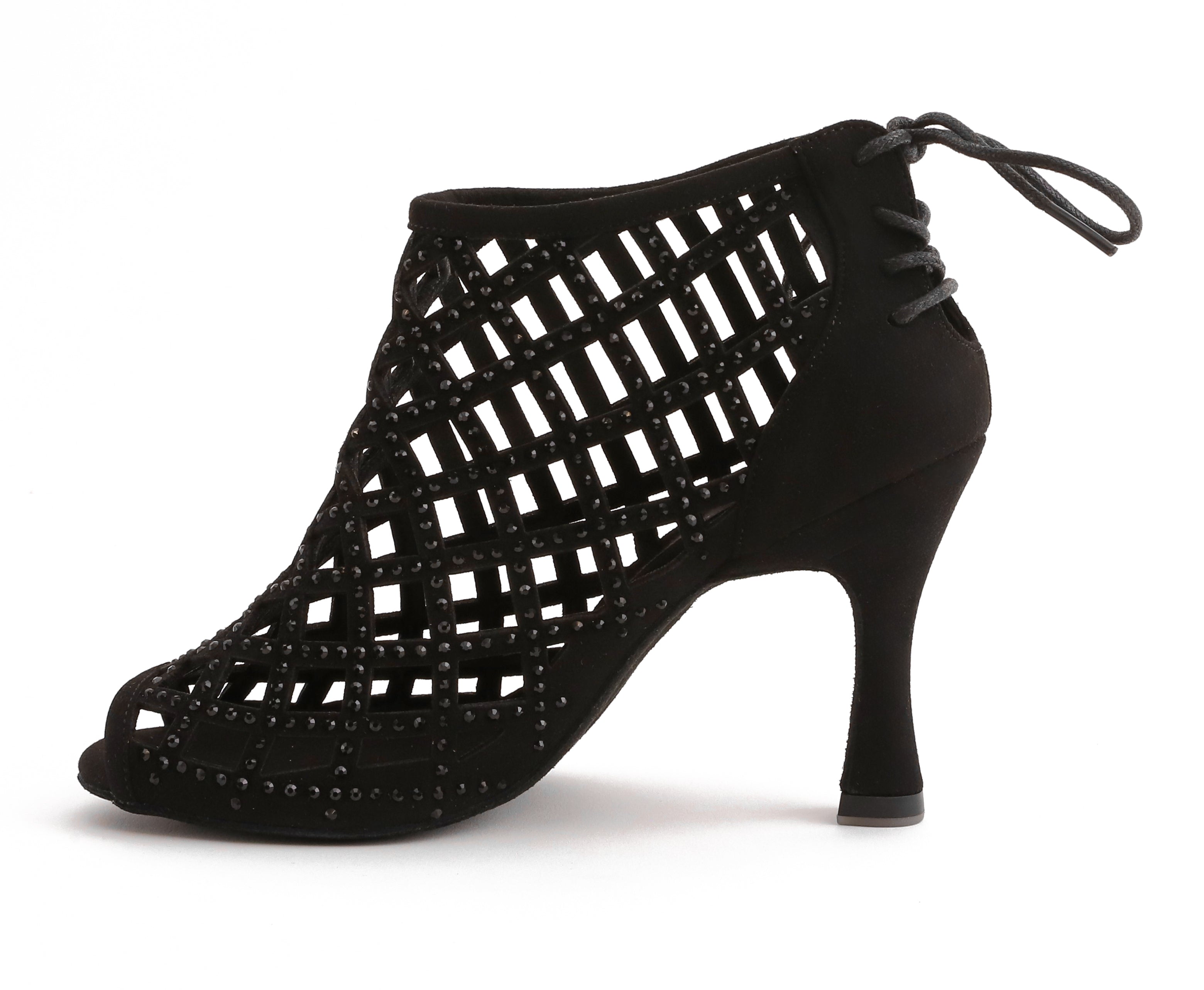 Kantara - Schwarz Mikrofaser 8,5 cm Flare