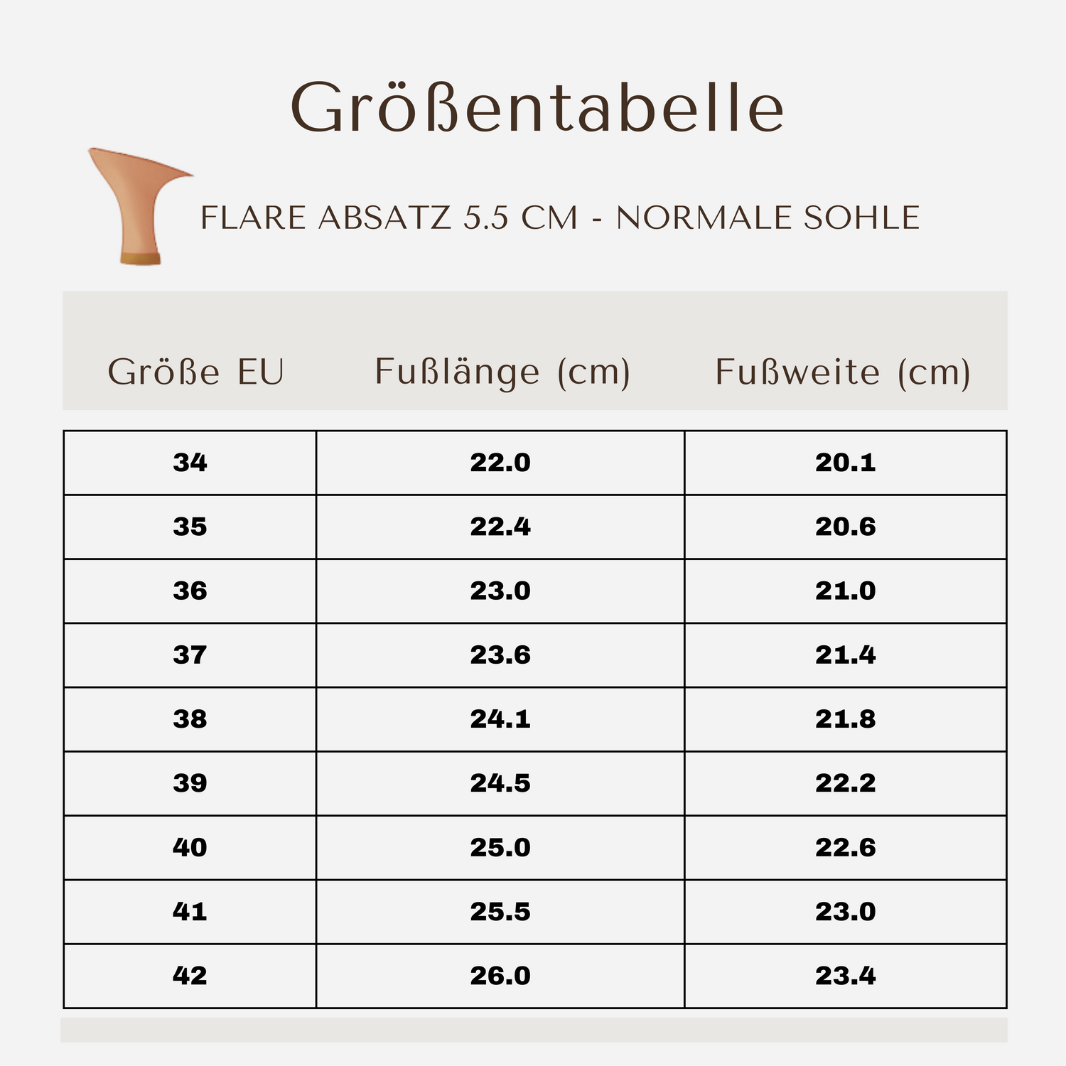Stella - Tan Satin 5.5cm Elite Flare