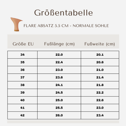 Stella - Tan Satin 5.5cm Elite Flare