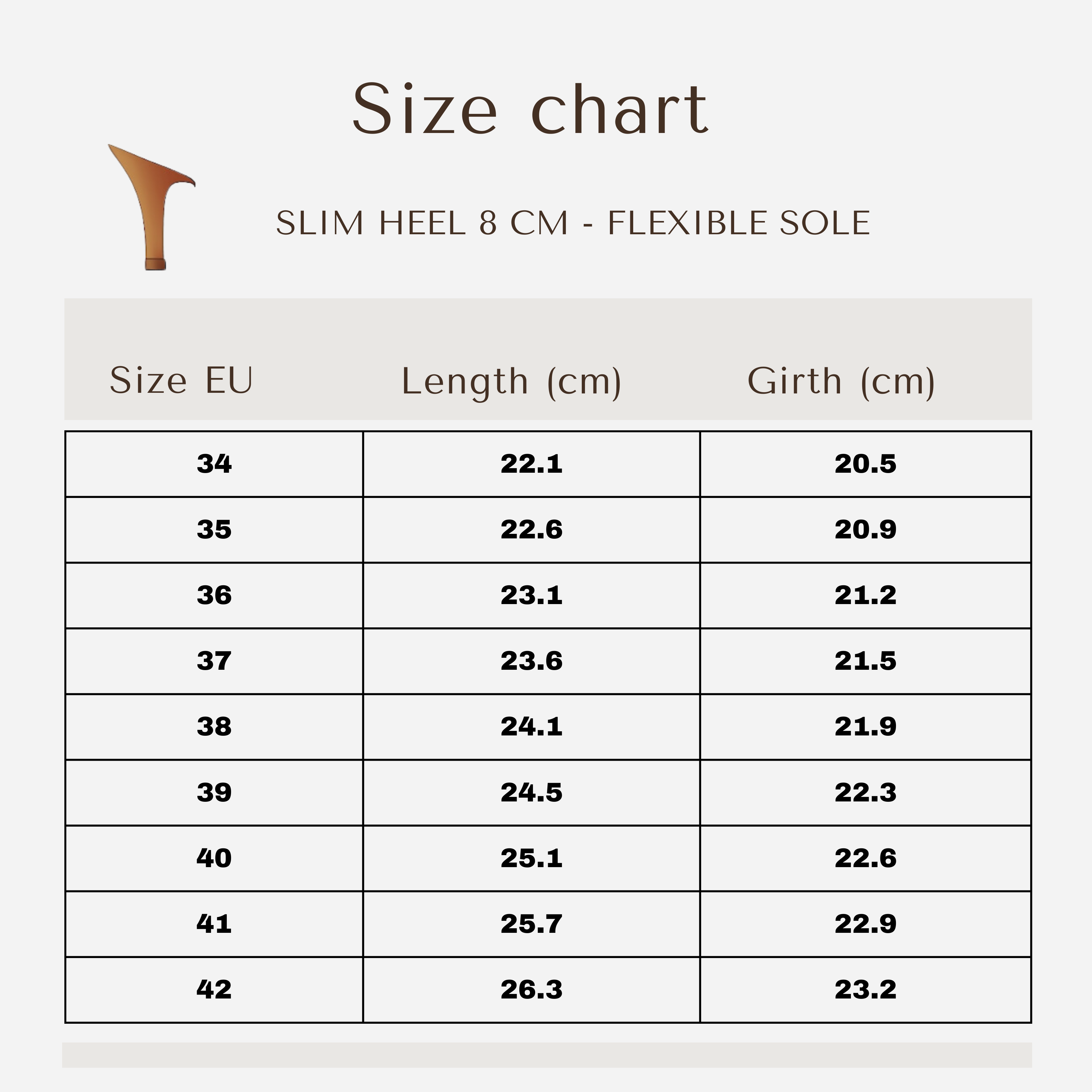 Alessia - Tan Satin 8,5 cm Slim