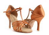 Alessia Tan Satin 8,5 cm Ultra Slim – Tanzschuhe Damen Latein & Standard SOUL