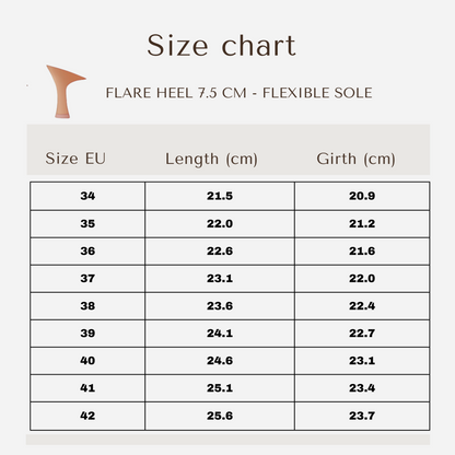 Stella - Blau Mikrofaser 7,5 cm Flare