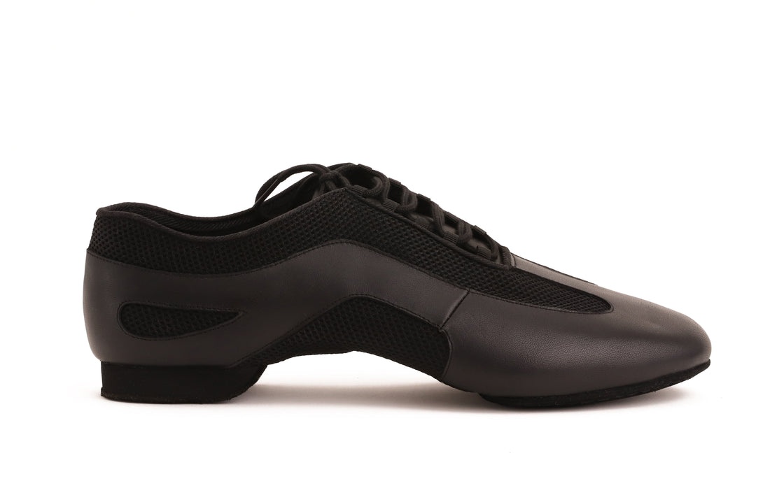 Jazz - Schwarz Air Mesh &amp; Leder 1 cm