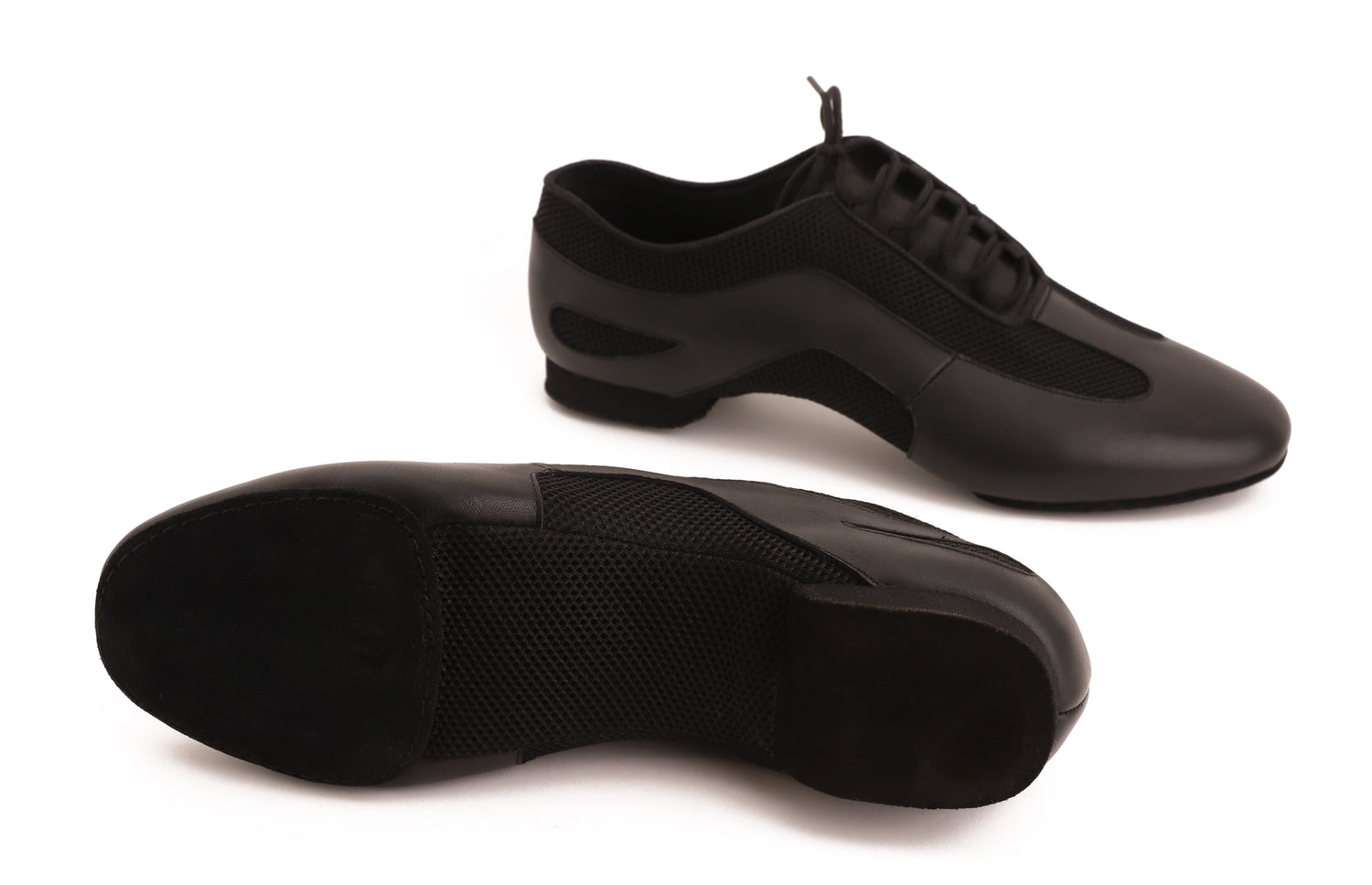 Jazz - Schwarz Air Mesh &amp; Leder 1 cm