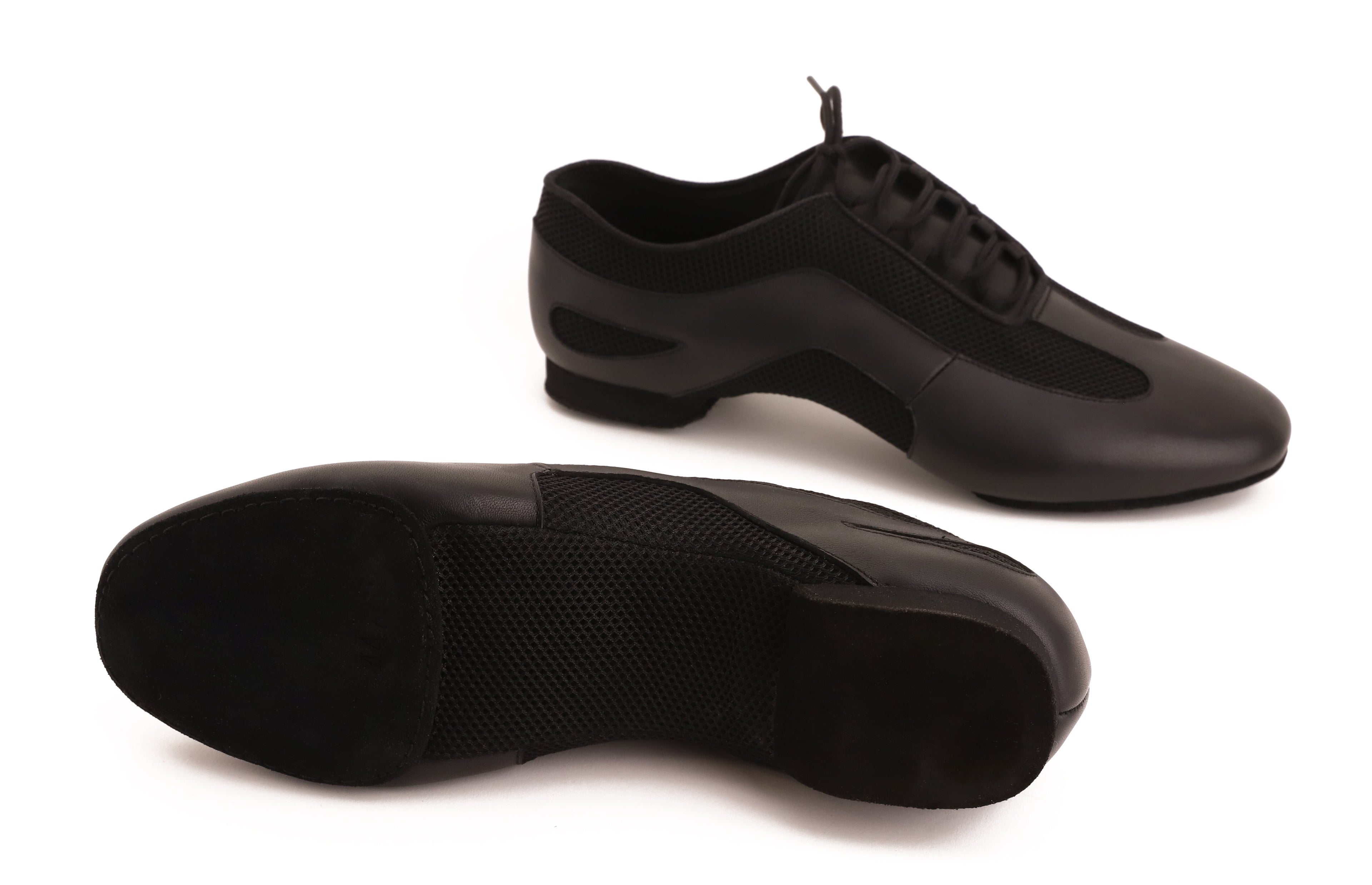 Jazz - Schwarz Air Mesh &amp; Leder 1 cm