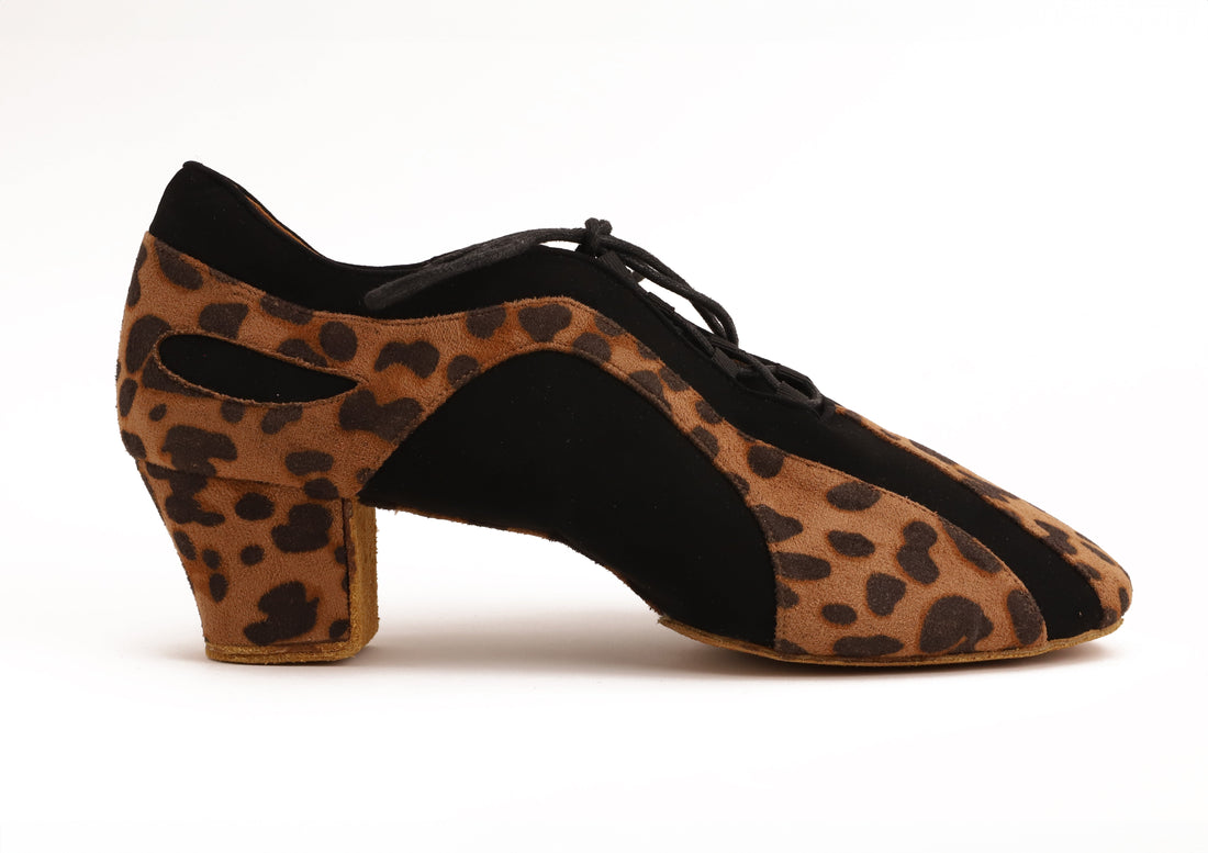 Pantera - Leopard Braun Textil / Schwarz Nubuk 4,5 cm Training