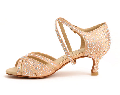 Bella Sparkle - Champagne Satin 5,5 cm Elite Flare