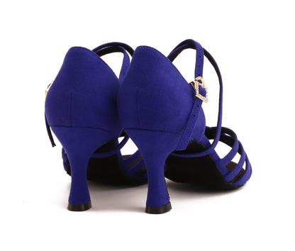 Stella - Blau Mikrofaser 7,5 cm Flare