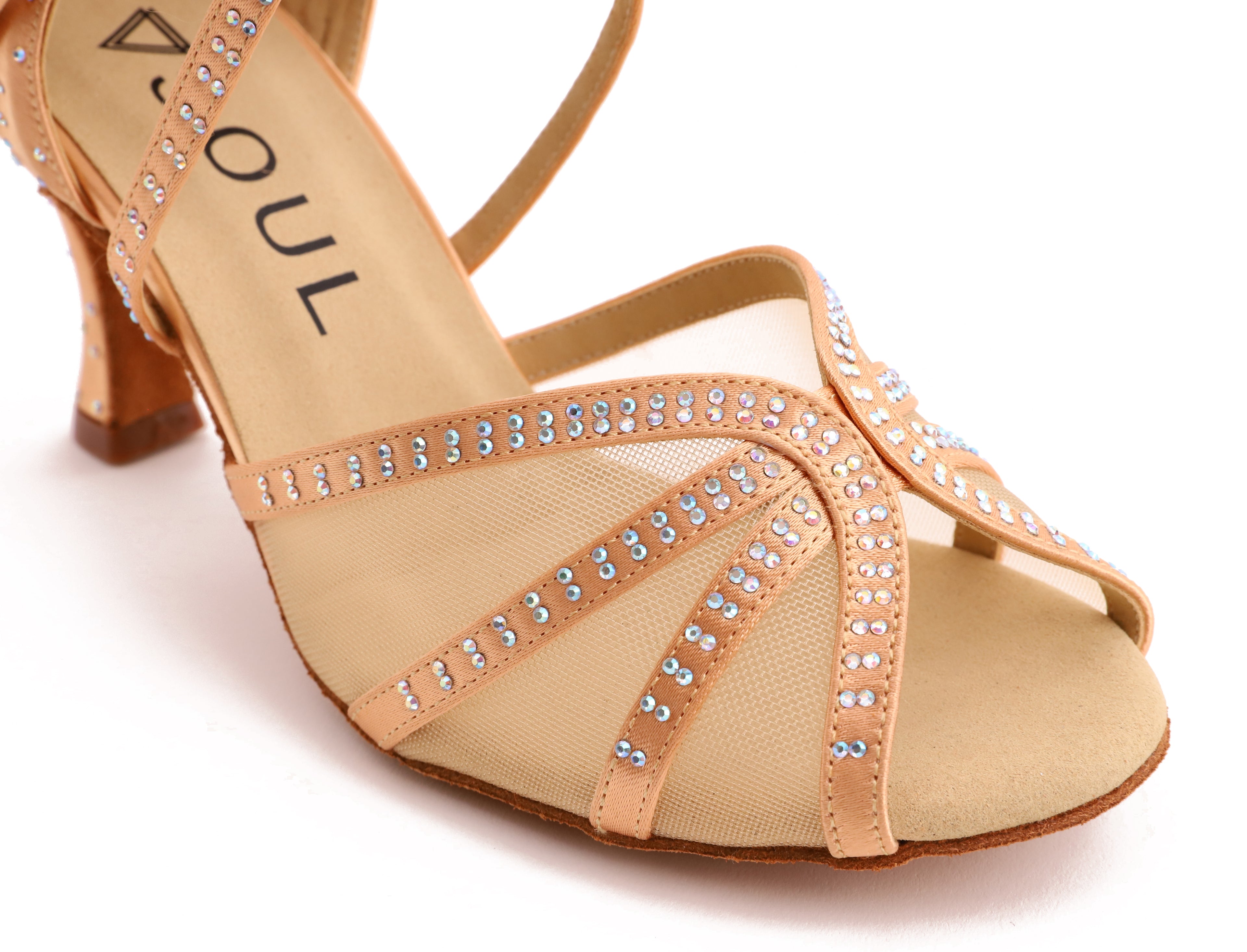 Terra - Champagne Satin 7.5cm Flare