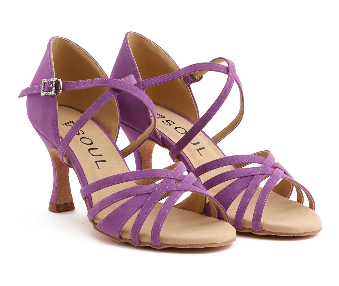 Stella - Violett Mikrofaser 7,5 cm Flare