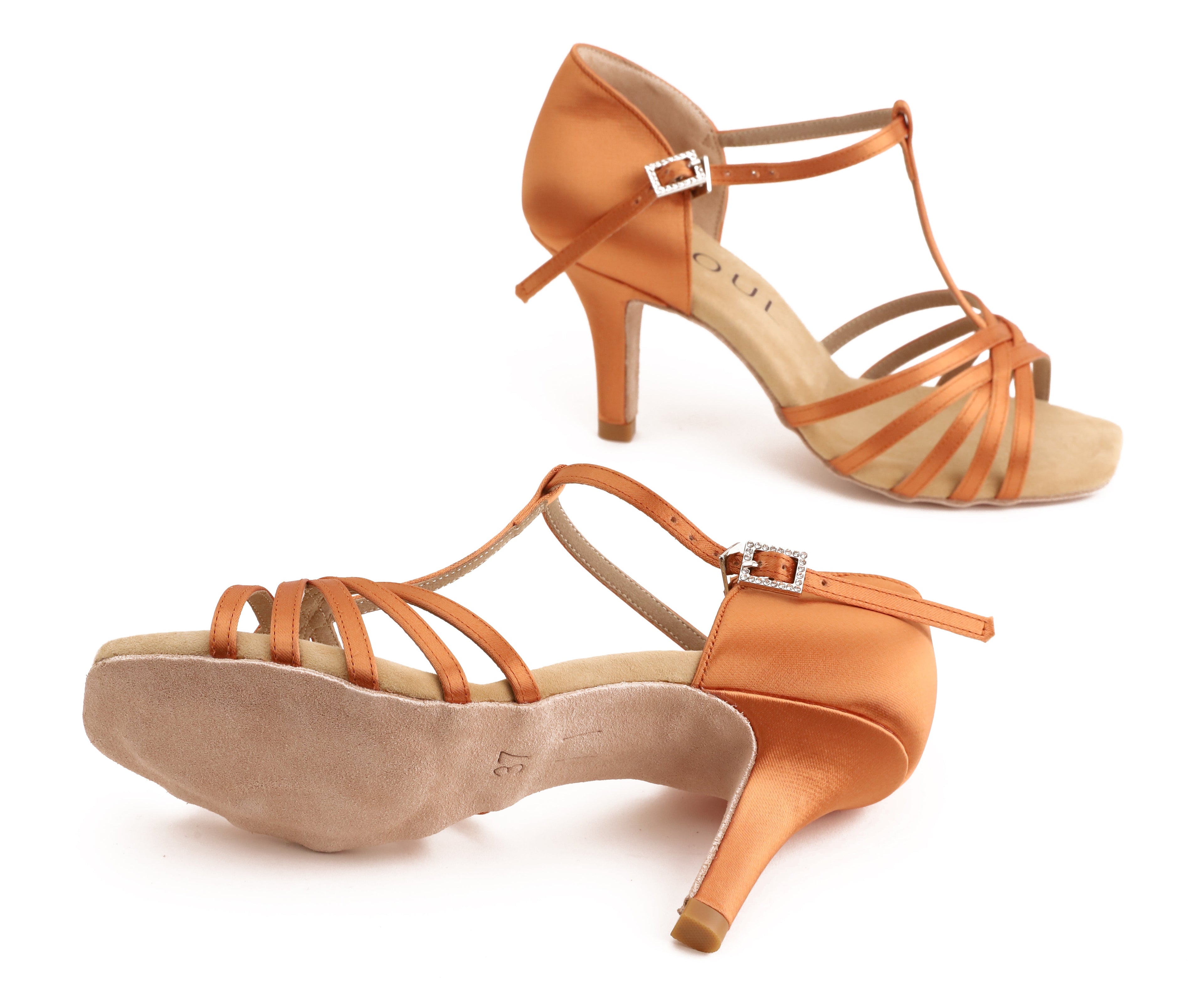 Mokka - Tan Satin 8 cm Slim