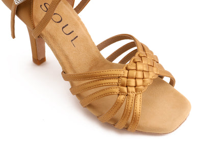 Sahara - Tan Leather 8 cm Slim