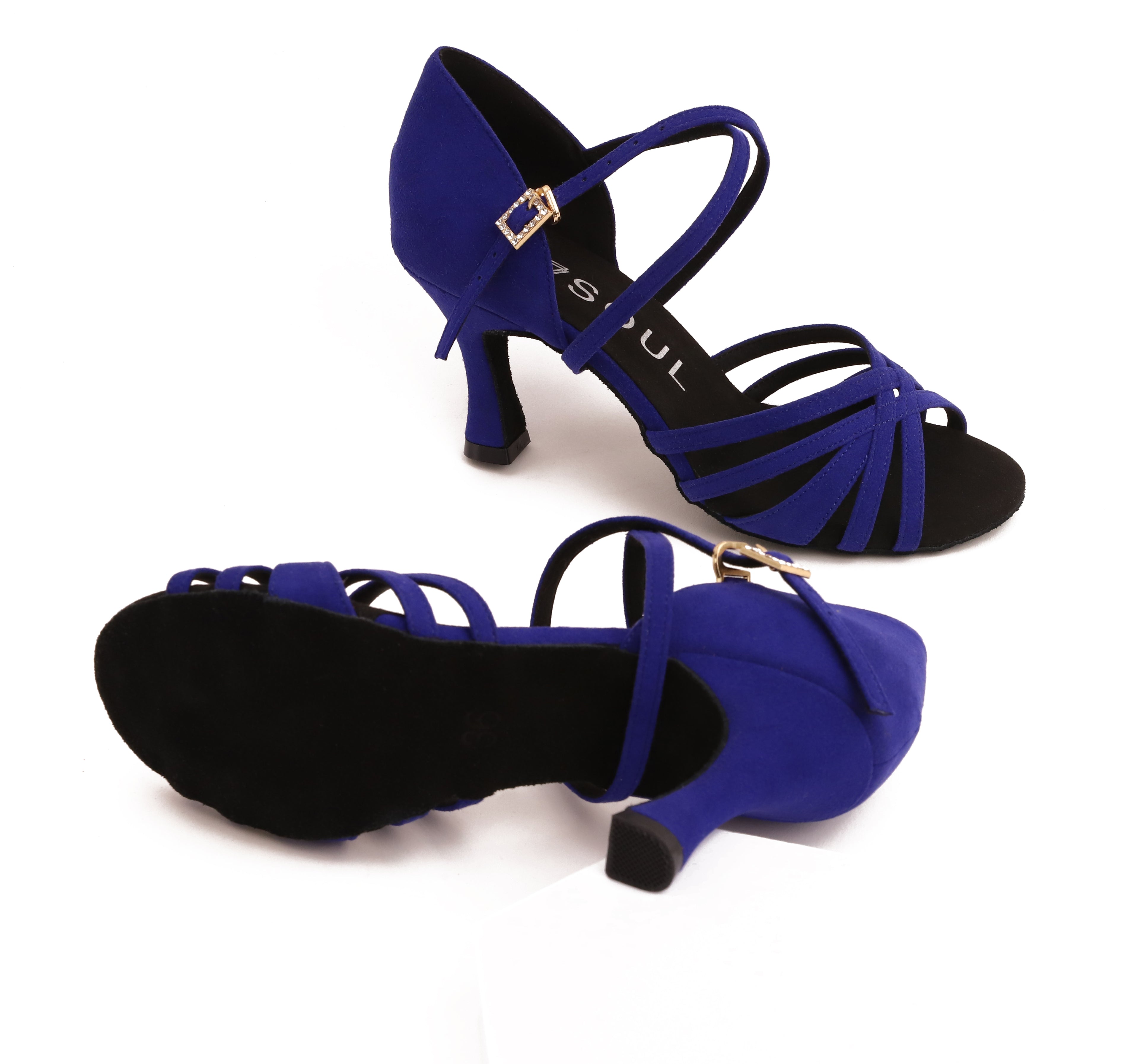 Stella - Blau Mikrofaser 7,5 cm Flare