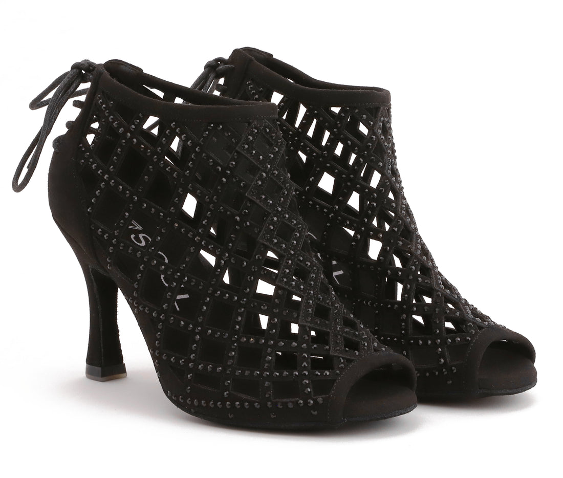 Kantara - Schwarz Mikrofaser 8,5 cm Flare